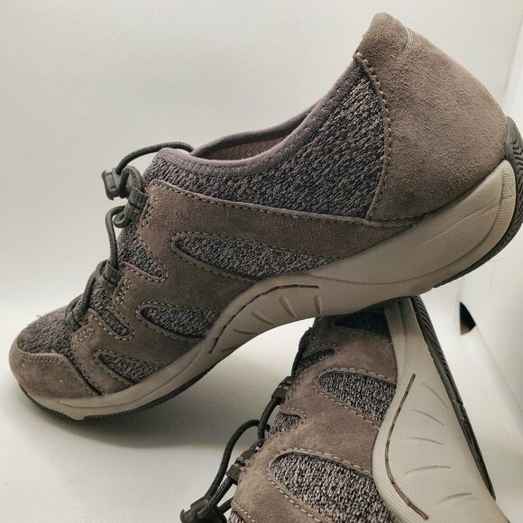 Dansko Holland Suede Leather Low Top Bungee Charcoal Suede Sz 9 Sneaker Shoe - Picture 8 of 11